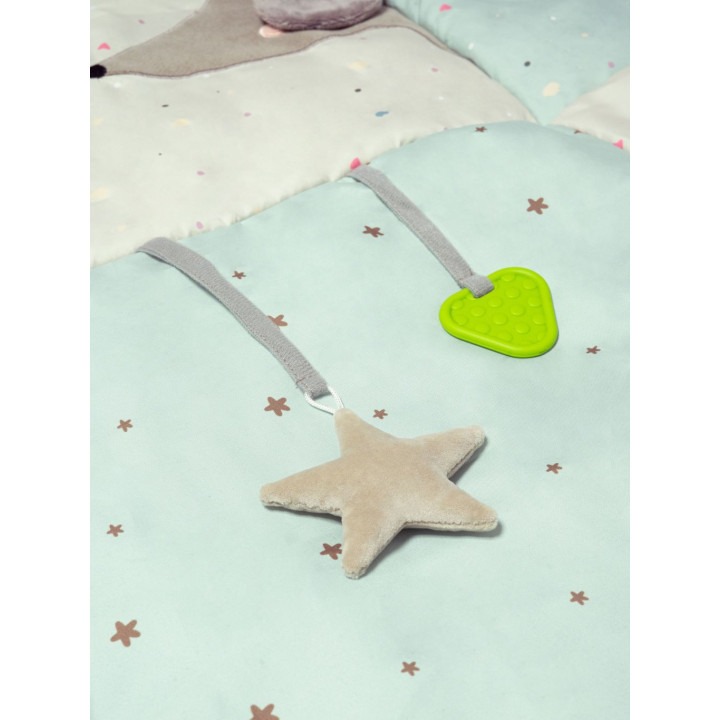 Hrací deka MoMi VOLPI patchwork