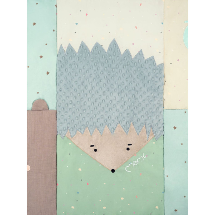 Hrací deka MoMi VOLPI patchwork