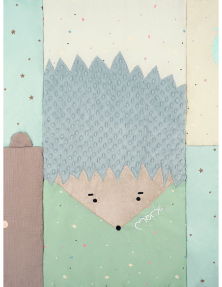 Hrací deka MoMi VOLPI patchwork