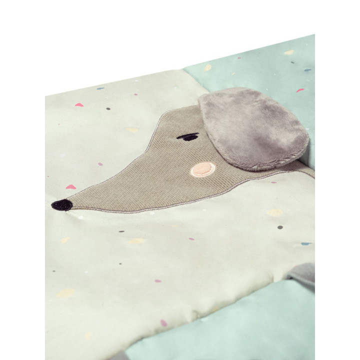 Hrací deka MoMi VOLPI patchwork