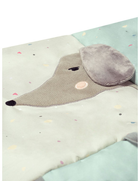 Hrací deka MoMi VOLPI patchwork