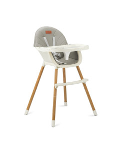 Jídelní židlička MoMi REKI šedá