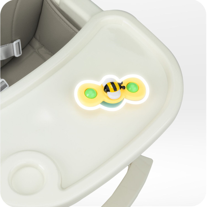 Jídelní židlička MoMi REKI šedá