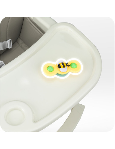 Jídelní židlička MoMi REKI šedá