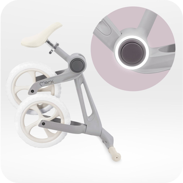 Odrážedlo MoMi NORU skládací šedé