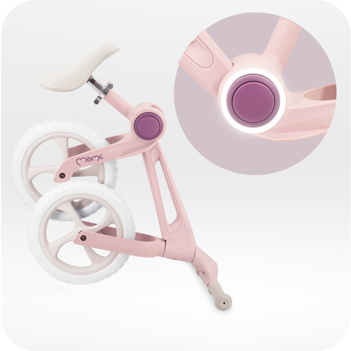 Odrážedlo MoMi NORU skládací růžové