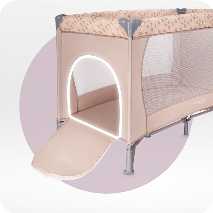 Cestovní postýlka MoMi BELOVE béžová