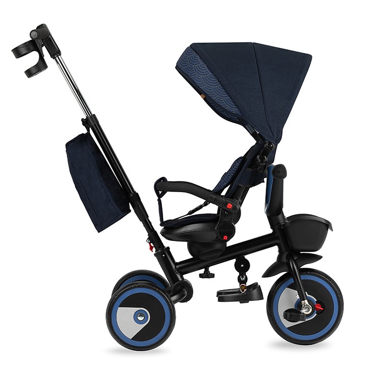 Tříkolka MoMi INVIDIA 5v1 modrá (poškozený obal)