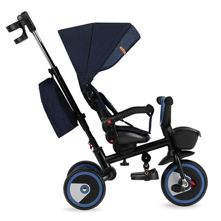 Tříkolka MoMi INVIDIA 5v1 modrá (poškozený obal)