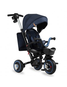 Tříkolka MoMi INVIDIA 5v1 modrá (poškozený obal)