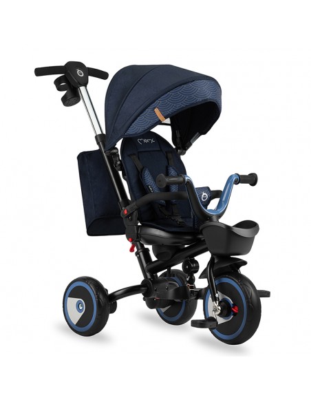 Tříkolka MoMi INVIDIA 5v1 modrá (poškozený obal)