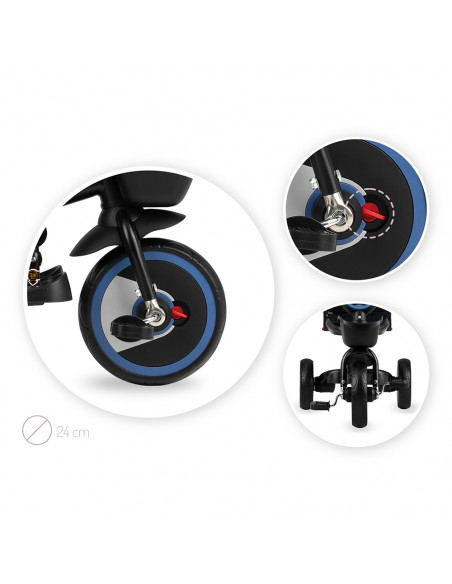 Tříkolka MoMi INVIDIA 5v1 modrá (poškozený obal)