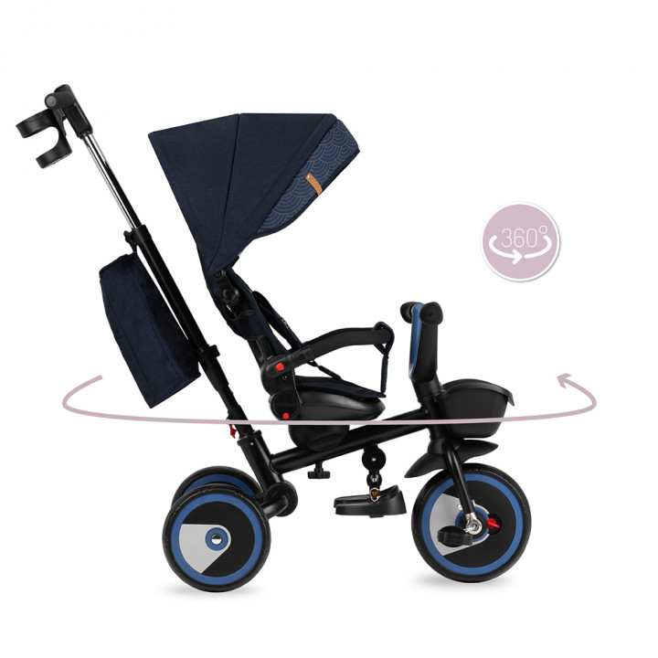 Tříkolka MoMi INVIDIA 5v1 modrá (poškozený obal)