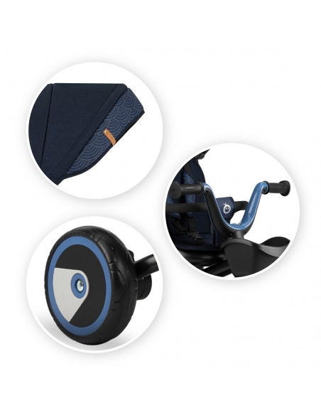 Tříkolka MoMi INVIDIA 5v1 modrá (poškozený obal)