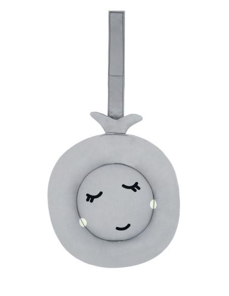 Houpací lehátko s melodiemi MoMi LISS šedé