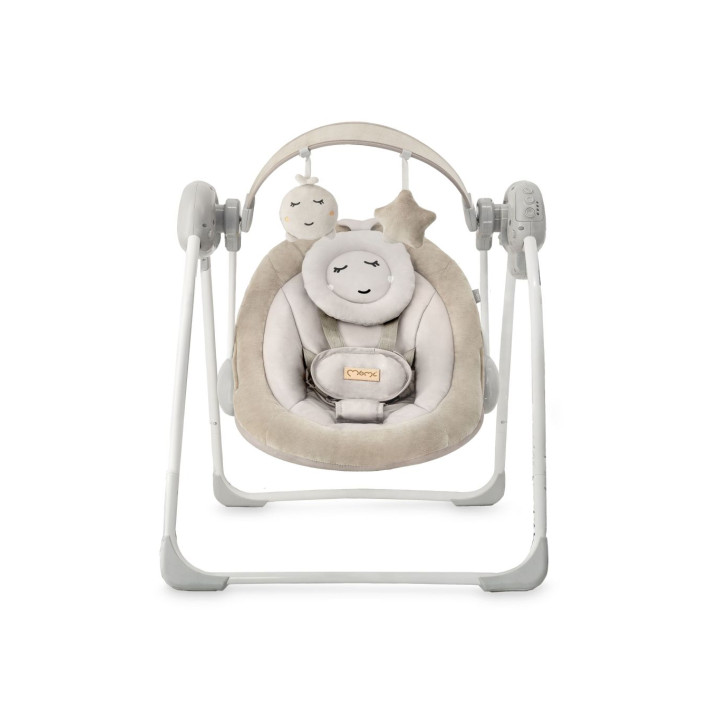 Houpací lehátko s melodiemi MoMi LISS béžové