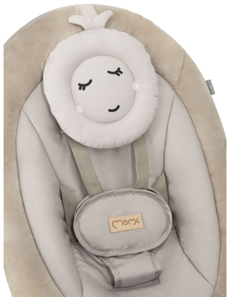 Houpací lehátko s melodiemi MoMi LISS béžové