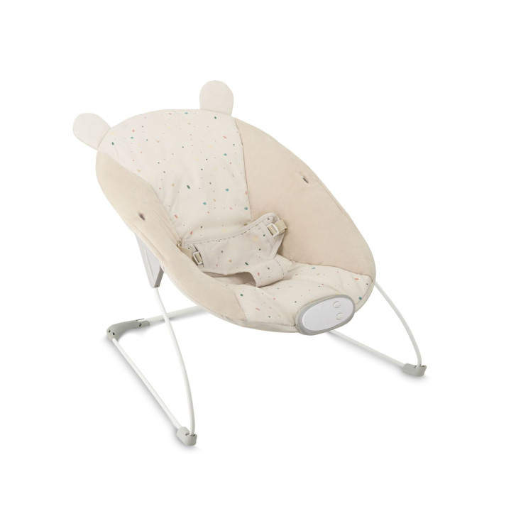 Vibrační lehátko s melodiemi MoMi GLOSSY béžové