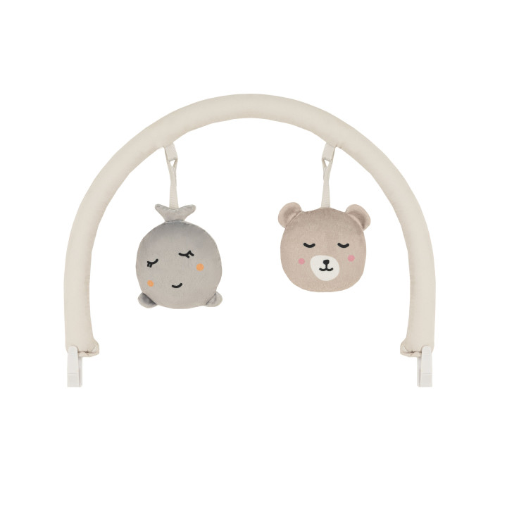 Vibrační lehátko s melodiemi MoMi GLOSSY béžové