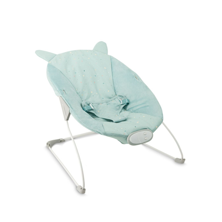 Vibrační lehátko s melodiemi MoMi GLOSSY modré