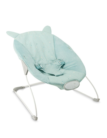 Vibrační lehátko s melodiemi MoMi GLOSSY modré