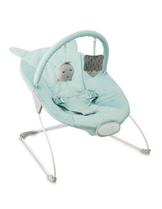 Vibrační lehátko s melodiemi MoMi GLOSSY modré