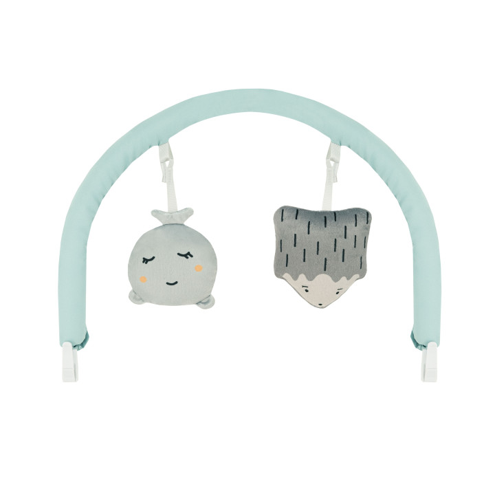 Vibrační lehátko s melodiemi MoMi GLOSSY modré