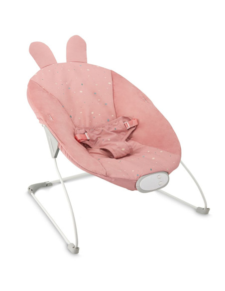 Vibrační lehátko s melodiemi MoMi GLOSSY růžové