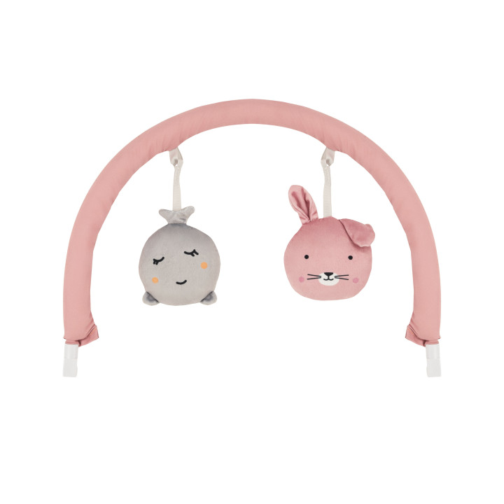 Vibrační lehátko s melodiemi MoMi GLOSSY růžové