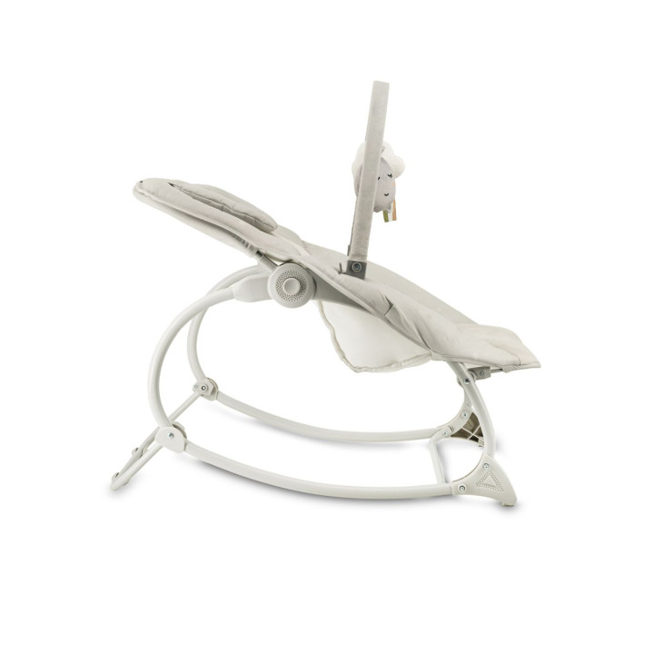 Vibrační lehátko s melodiemi MoMi LAPIS světle šedé