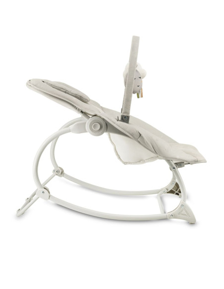 Vibrační lehátko s melodiemi MoMi LAPIS světle šedé