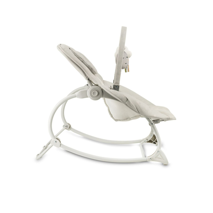 Vibrační lehátko s melodiemi MoMi LAPIS světle šedé