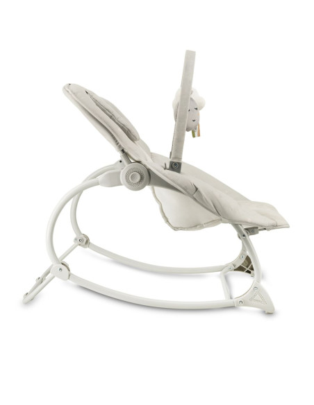 Vibrační lehátko s melodiemi MoMi LAPIS světle šedé