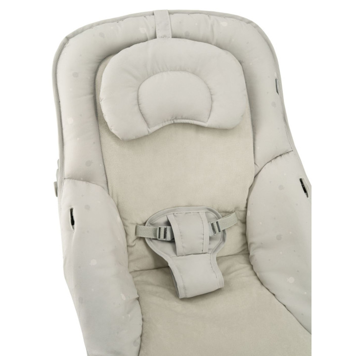 Vibrační lehátko s melodiemi MoMi LAPIS světle šedé