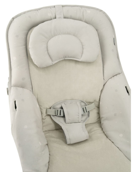 Vibrační lehátko s melodiemi MoMi LAPIS světle šedé