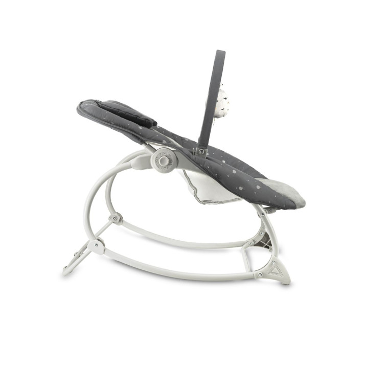 Vibrační lehátko s melodiemi MoMi LAPIS tmavě šedé