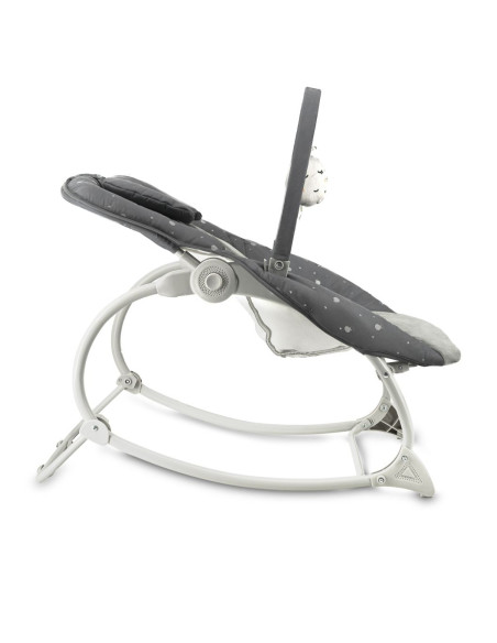 Vibrační lehátko s melodiemi MoMi LAPIS tmavě šedé