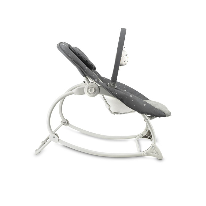 Vibrační lehátko s melodiemi MoMi LAPIS tmavě šedé