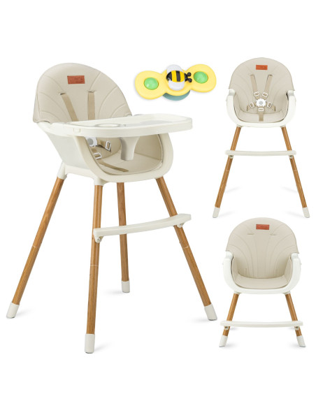 Jídelní židlička MoMi REKI béžová