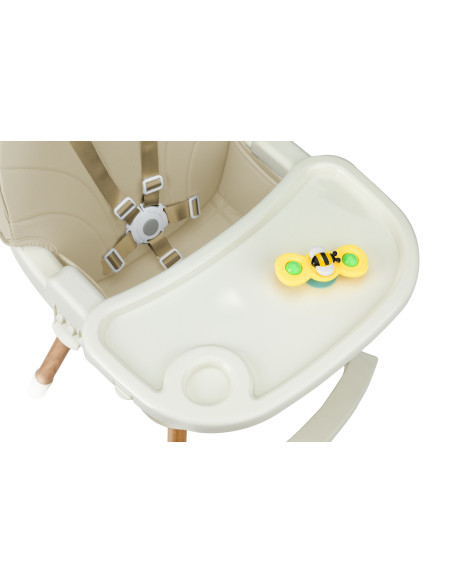 Jídelní židlička MoMi REKI béžová