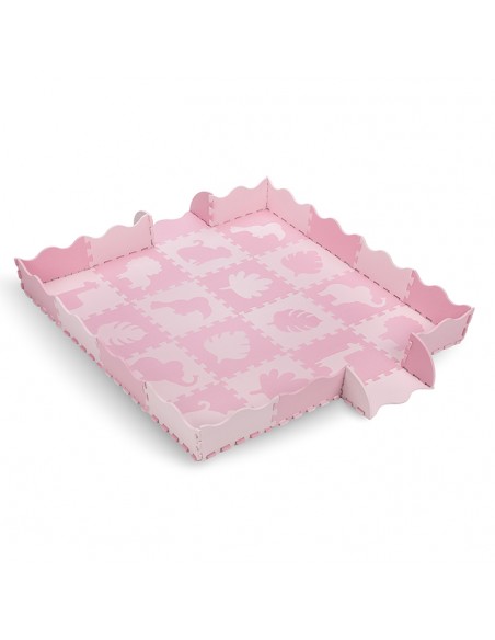 Hrací podložka pěnové puzzle MoMi ZAWI růžová (poškozený obal)