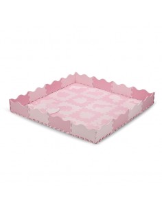 Hrací podložka pěnové puzzle MoMi ZAWI růžová (poškozený obal)