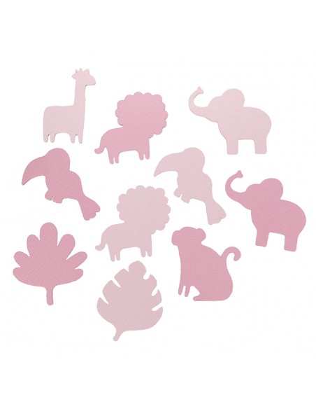 Hrací podložka pěnové puzzle MoMi ZAWI růžová (poškozený obal)