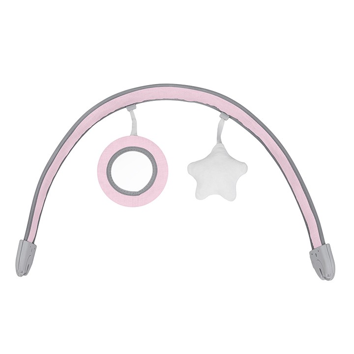 Vibrační lehátko MoMi TULI růžové s křídly (poškozený obal)