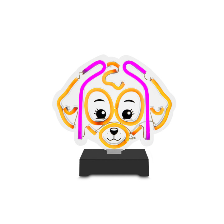 Dekorativní LED neon na stojanu Tlapková patrola - Skye