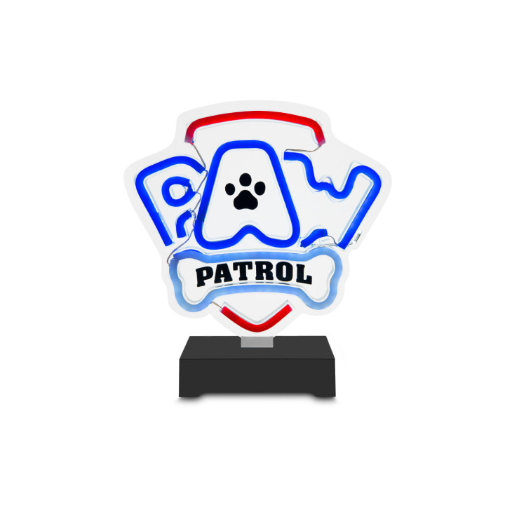 Dekorativní LED neon na stojanu Tlapková patrola - Logo