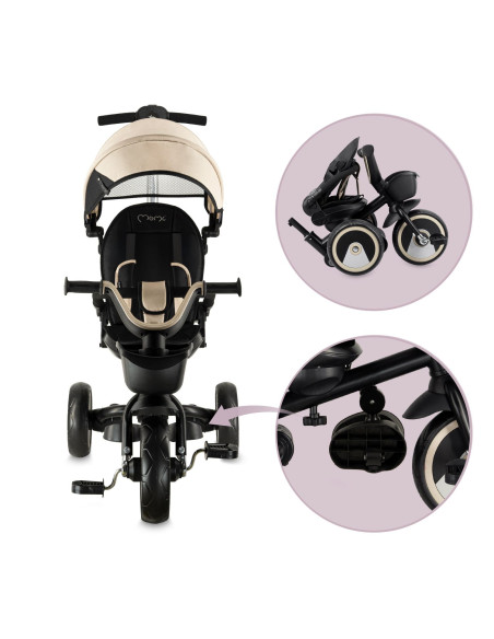 Tříkolka MoMi IVI béžová