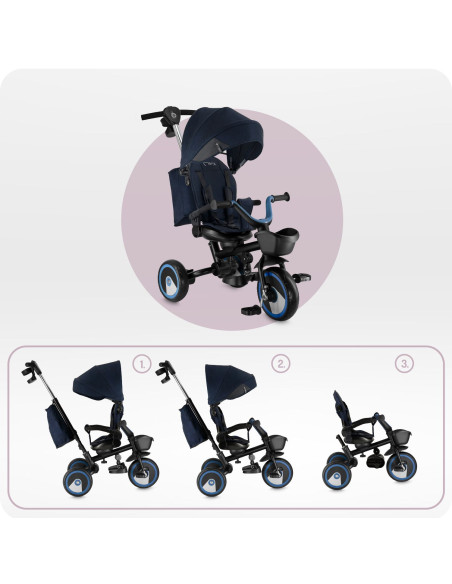 Tříkolka MoMi IVI modrá