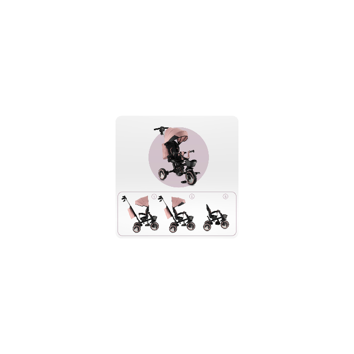 Tříkolka MoMi IVI růžová