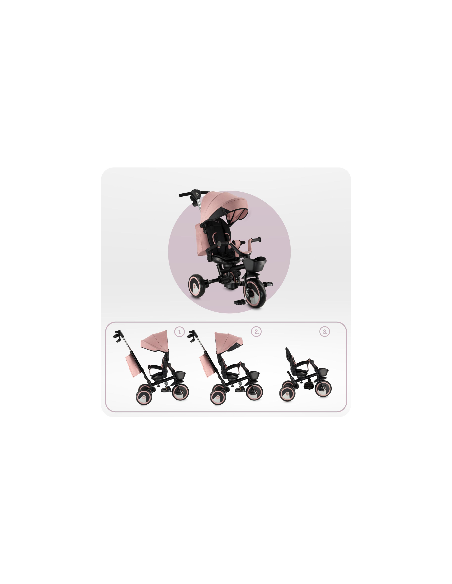 Tříkolka MoMi IVI růžová